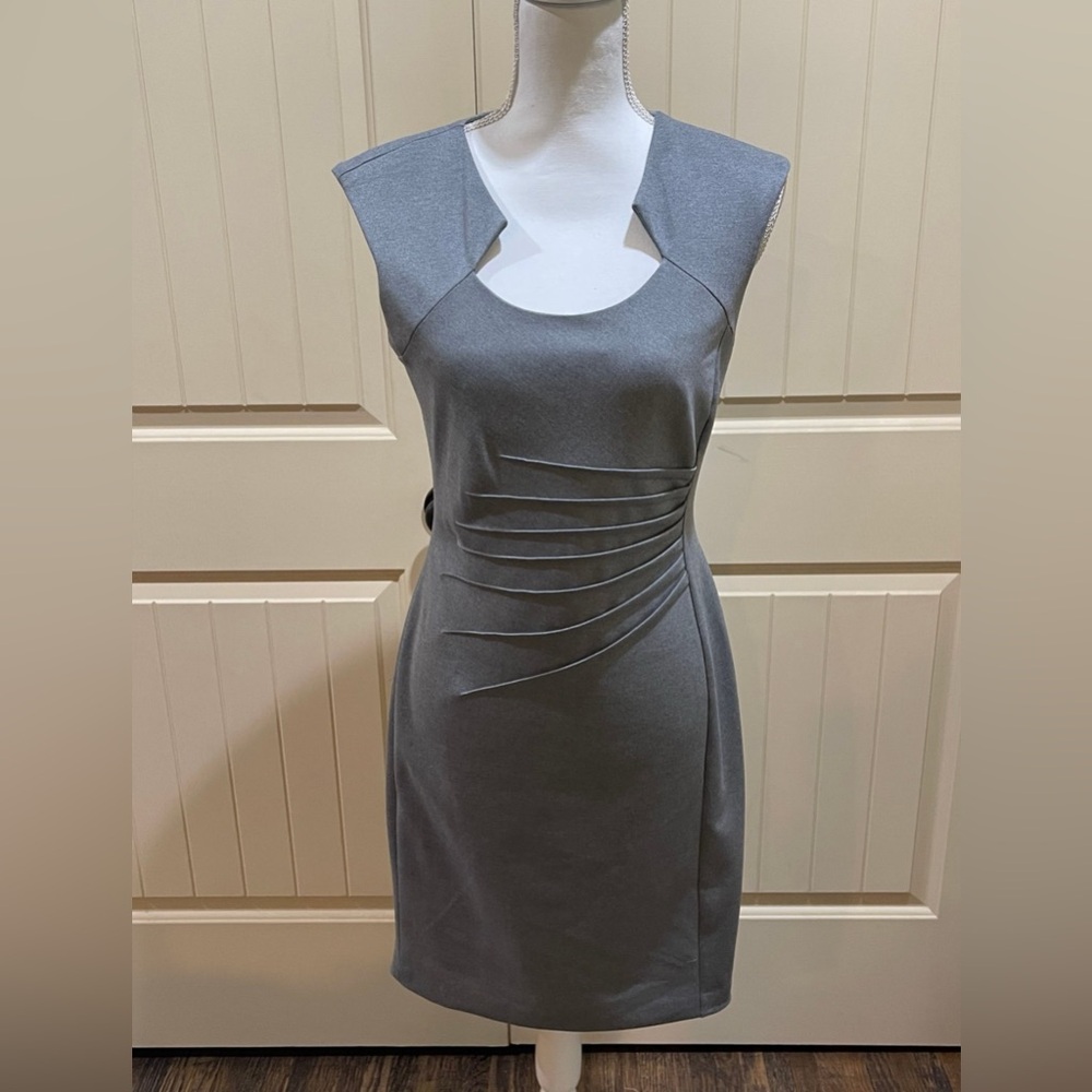 Calvin Klein Charcoal Midi Dress Size 4